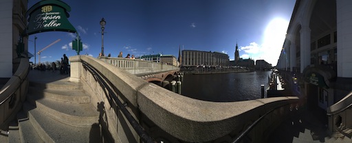 Alsterarkaden und Friesenkeller am Jungfernstieg